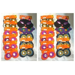 :* Lot Of 22 new Felt  eye Masks  Girls Boys Cosplay Masquerade Party Halloween